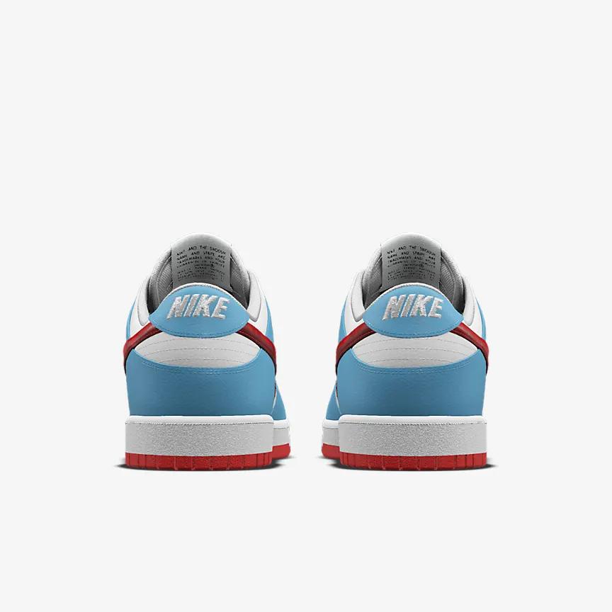 Giày Nike Dunk Low Unlocked By You Nữ Xanh Đỏ